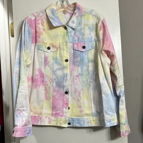 Tie dye Jean jacket - Picture 1 of 5